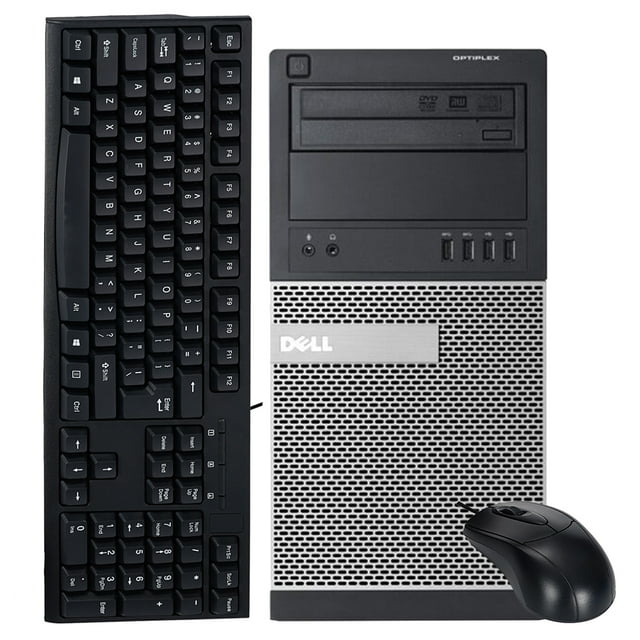 Dell Optiplex 9010 Tower Computer Intel Core i5 3470 16GB RAM 500GB HDD Windows 10 Home New Keyboard, Mouse, PowerCord, WiFi Refurbished