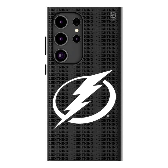 Keyscaper Tampa Bay Lightning Text Backdrop Galaxy Magnetic Bump Case