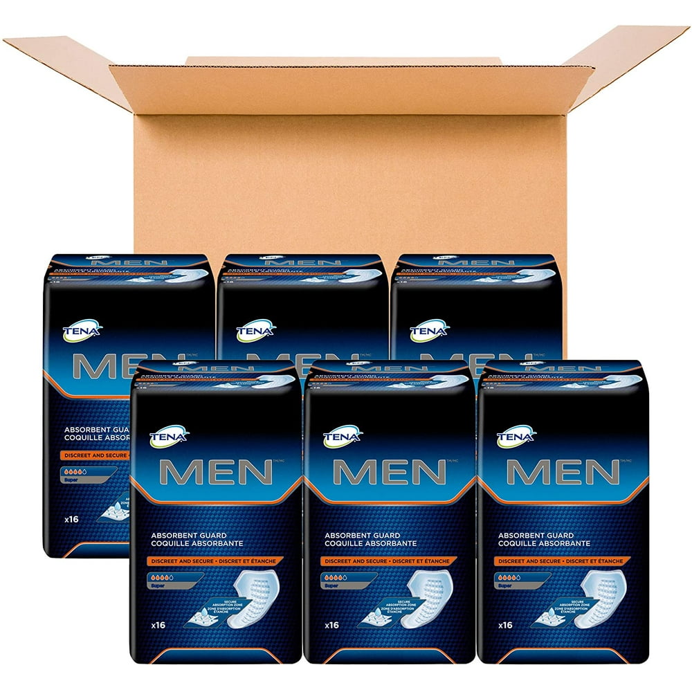 Tena Incontinence Guard for Men, Super Absorbency, 96 Count Walmart