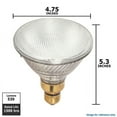 thumbnail image 2 of S39W 45W 530 Lumens Par38 Halogen Narrow Spot Clear Light Bulb, Satco Satco 2245, 2 of 5