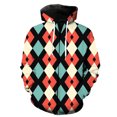 thumbnail image 1 of Sudadera con capucha y cremallera para hombre, estilo étnico exótico retro, informal, con estampado 3D, estilo hip hop, primavera 2024, 1 of 6