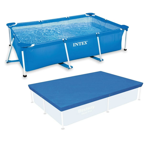 rectangle pool cover above ground
