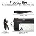 thumbnail image 4 of GAEKEAO Wristlet Wallets for Women Rfid Blocking Vegan Leather Card Phone Holder with 10 Card Slots 2 ID Window, 4 of 8