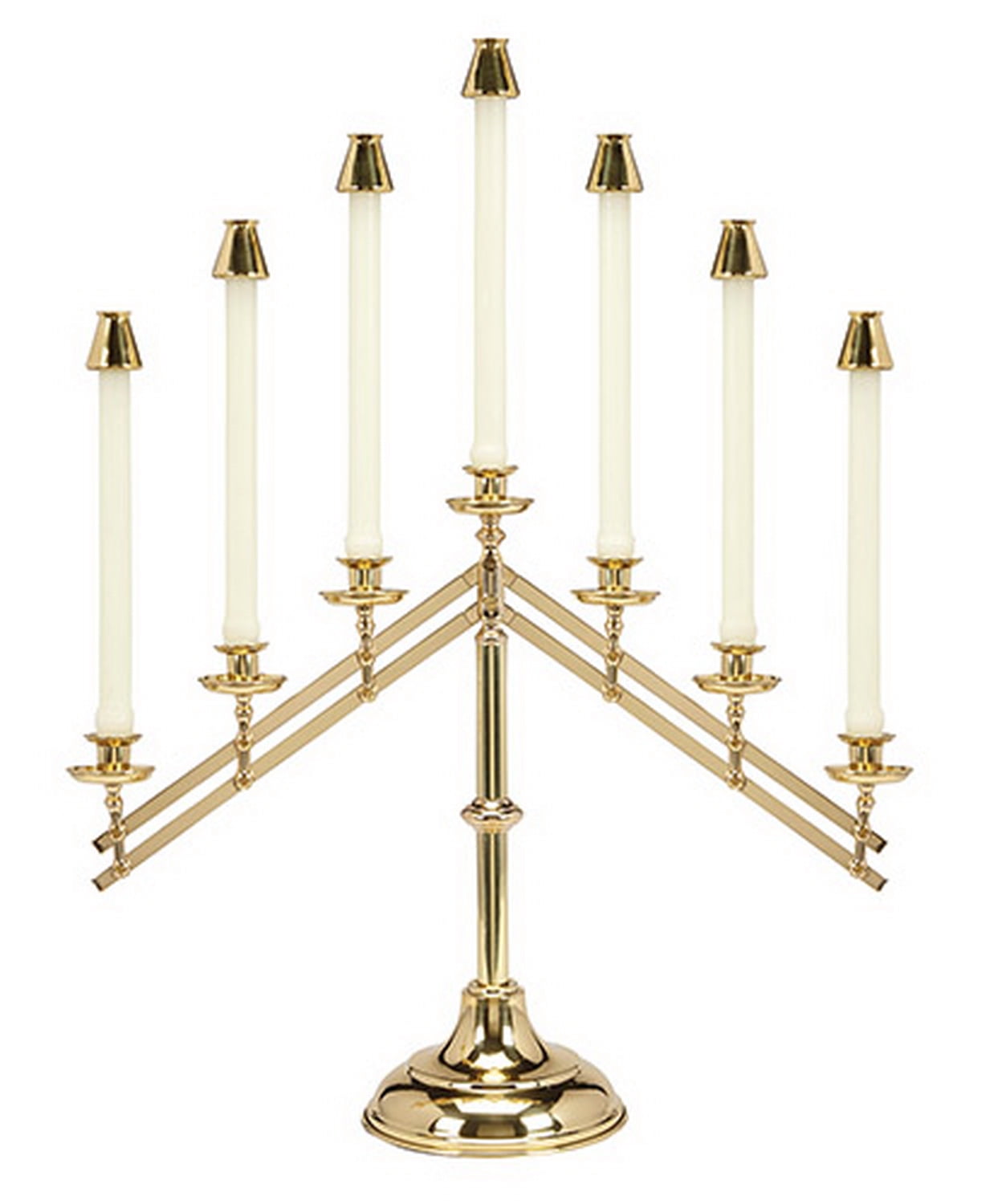 SevenLight Candelabra/brass