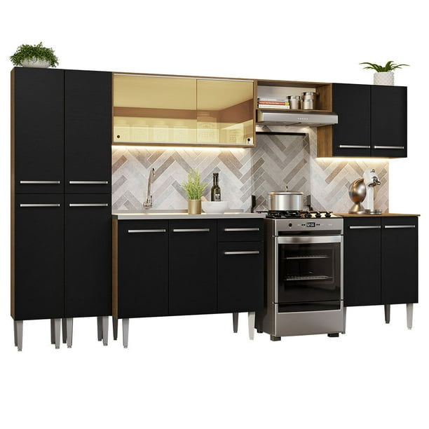 Cocina Integral Madesa 293cm con tarja Emilly
