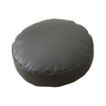 thumbnail image 2 of Cojín de piso redondo cojín de tatami cómodo 15.75 pulgadas almohada de almohada de almohada de piso para la ventana de la ventana sala de estar sala Gris profundo, 2 of 8