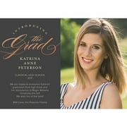 Classic Script Graduation Announcement