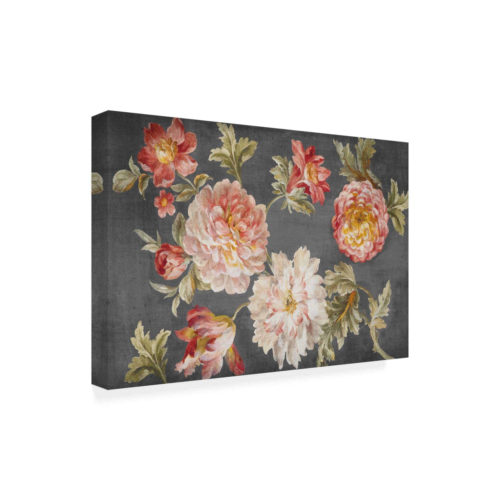 Trademark Fine Art 'Mixed Floral Charcoal' Canvas Art by Danhui Nai