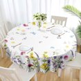 thumbnail image 1 of Nappe 60 Pouces Sans Plis Nappe Ronde Lavande pour Dîner, 1 of 5