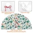 thumbnail image 4 of Rateoe Floral In Teal Print Christmas Tree Skirt 30" for Xmas Holiday New Year Party Circle Tree Mat Ornaments Decoration, 4 of 7