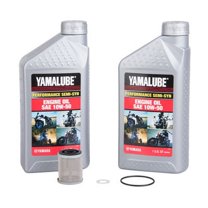 Oil Change Kit With Yamalube Performance Semi-Syn 10W-50 For Yamaha