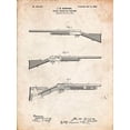 thumbnail image 2 of Borders, Cole 19x24 White Modern Wood Framed Museum Art Print Titled - PP754-Vintage Parchment Browning Auto 5 Shotgun 1900 Patent Poster, 2 of 4