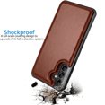 thumbnail image 6 of Njjex Wallet Case For Samsung Galaxy A14 5G PU Leather ID Cash Credit Card Holder Slots Magnetic Closure Flip Cover [Brown], 6 of 7