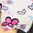 thumbnail image 5 of Rotm Baby Girl Shorts Toddler Baby Girl Clothes Waffle Knit Embroidered Short Sleeve Shirt Shorts Cute Boho Summer Outfit Clothing Set White,7-8 Years, 5 of 6
