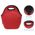 thumbnail image 4 of Neoprene Lunch Bags, 12"x6"x12" Thermal Lunch Portable Containers Bag, Red, 4 of 7