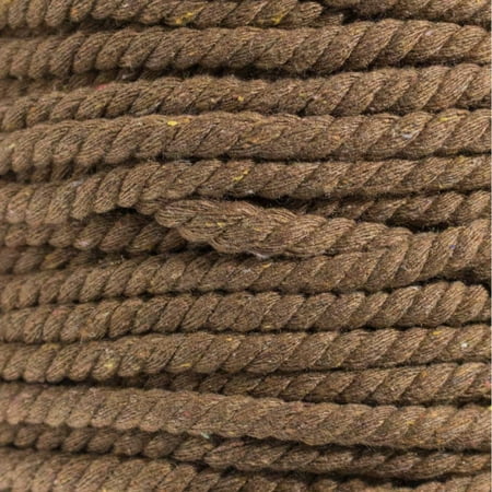 

Super Soft 3 Strand Twisted Cotton Rope - Multiple Colors to Choose from in Various Diameters and Lengths