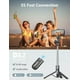 thumbnail image 4 of 170cm Trípode，Palo de Selfie Todo en uno con luz de Relleno y Control Remoto inalámbrico，Transmisión En Vivo, Videoconferencia, Compatible para iPhone y Android,Negro, 4 of 17