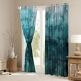 thumbnail image 3 of Homewish Painting Artistic Curtains Pack of 2 (42x84 Each),Modern Aesthetic Curtains Blackout,Teal Splashing Ink Bedroom Curtains For Teens,Microfiber Bedroom Decor, 3 of 6