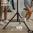 thumbnail image 5 of Gemini Series ST-Pack Professional Audio DJ Fold-Out Telescoping Tripod Stands up to 80" Tall, Steel Material, pack of 4, Black (ST-04 PK), 5 of 7