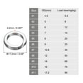 thumbnail image 2 of Anillos de separación para pesca Uxcell, Paquete de anillo plano doble para agua salada y dulce 2.2mm x 17.2mm, 2 of 5