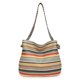 thumbnail image 1 of Bolso Hecho A Mano Tejido Hombro WDOplteas Colo Stripe para Viajes Compras Rojo, 1 of 9