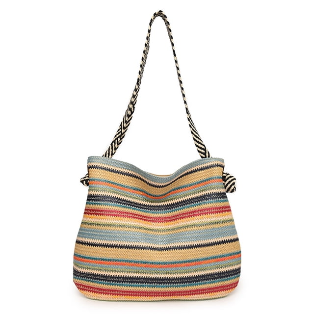 Bolso Hecho A Mano Playa Verano Hobo para Viajes Compras