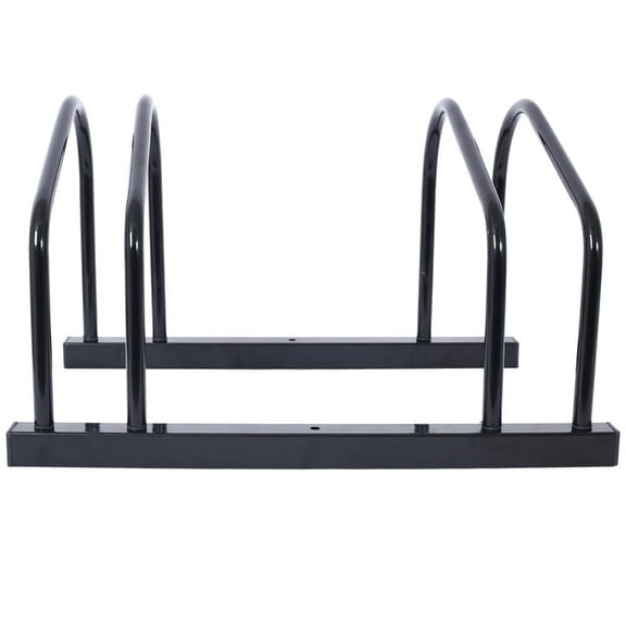 Topcobe 2 Bikes Floor Bike Stand, Bike Parking Rack, Indoor/Outdoor Bike Storage Stand Garage, 22-28" Wheel Stand, Black