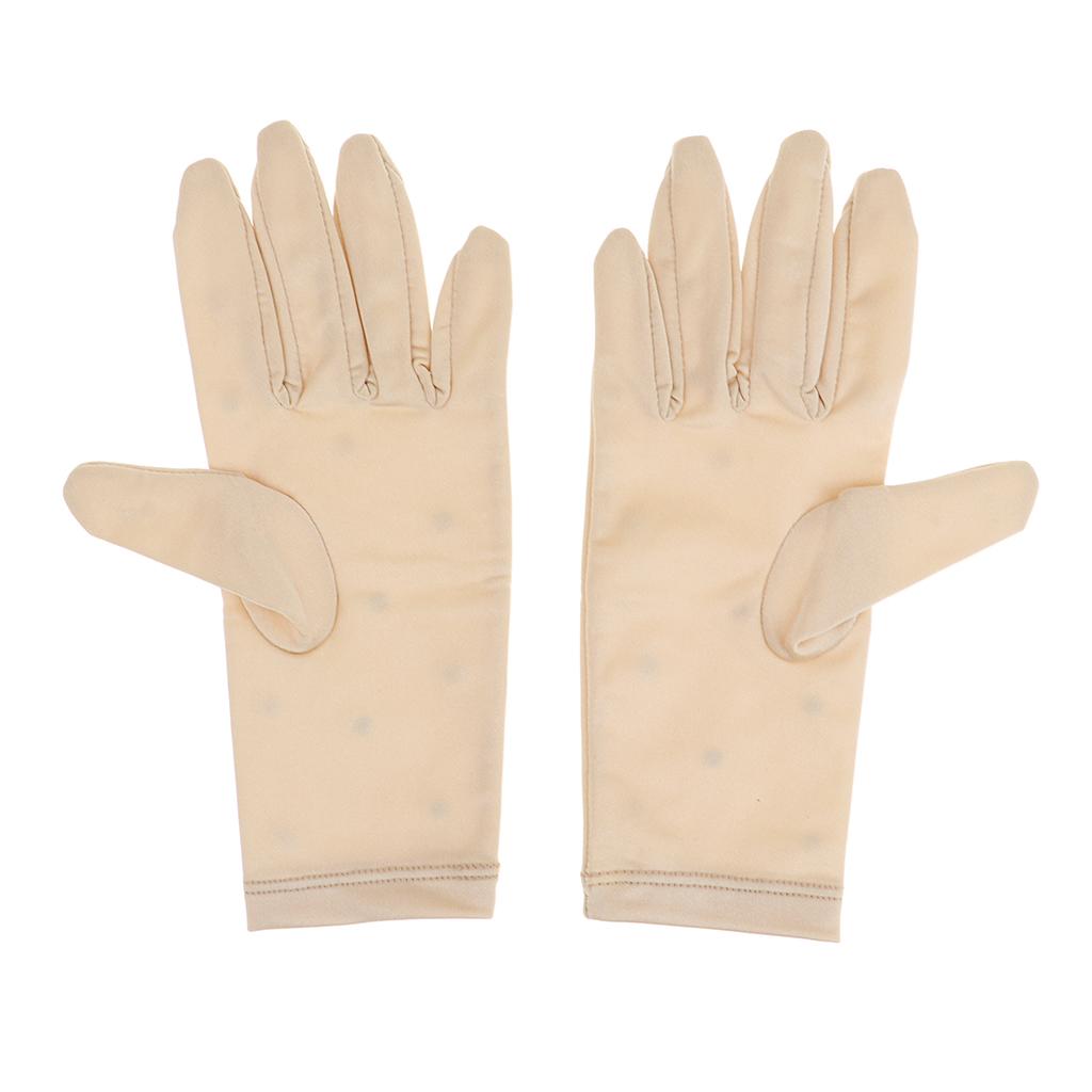 Gants Patinage Artistique Brillants - Pour Femmes Et Filles - Competition Et Entraînement - Taille 8-10 Ans