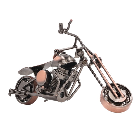 Juguete De Motocicleta De Hierro Vintage, Modelo De Motocicleta De Hierro Vintage, Exquisita Decoración Artesanal Para Oficina Para Niños