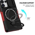 thumbnail image 5 of Moreoy Magnetic Kickstand Case for Samsung Galaxy S26 Ultra with Slide Lens Cover, [MagSafe Compatible] with Metal Ring Holder Stand Shockproof Non-Slip Bumper Protective Phone Case Cover,A, 5 of 10