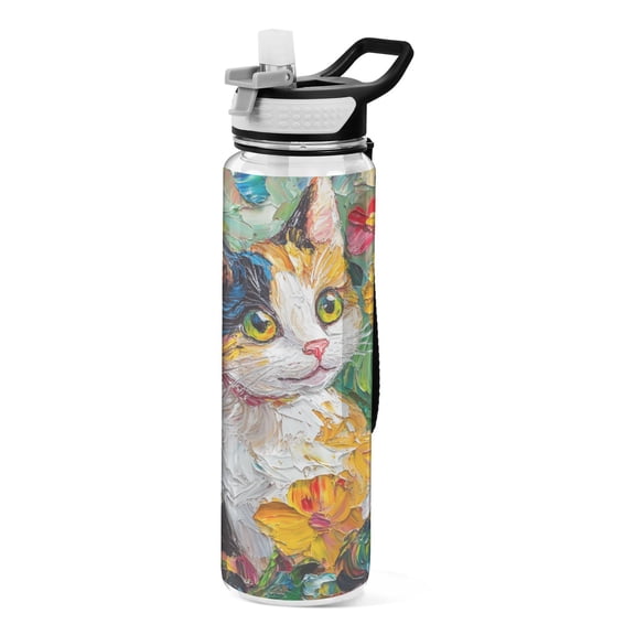 BZSMCE Sport Bottle Garden Whiskers Outdoor sports Water Bottle Size: 10.4x3in
