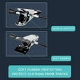 thumbnail image 2 of Durable Plastic Construction Skirt Hangers, Multifunction, Adjustable Anti-Rust Clips, Black, 5-Piece Set, 2 of 7