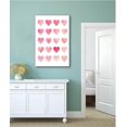thumbnail image 3 of Valentine's Day Wall Art Print Pink Heart Love Poster Sweet Watercolor Canvas Art Painting for Valentine's Day Wedding Home Room Gallery Decor (B,16x24inch Unframe), 3 of 6