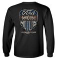 thumbnail image 5 of Fair Game Vintage Ford Motors Long Sleeve Shirt, Legendary Power 1903-Black-Small, 5 of 5