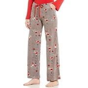 HUE Winter Fizz Velour Sleep Pants, Steel Grey small