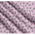 thumbnail image 3 of Soimoi Pink Cotton Voile Fabric Artistic Skull Printed Fabric 1 Yard 56 Inch Wide, 3 of 7