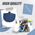 thumbnail image 4 of Transemion Poncho de Pluie Imperméable avec Bande Réfléchissante pour Utilisateurs de Fauteuil Roulant, Coussin Frontal Transparent, Imperméable Bleu 1Ensemble, 4 of 6