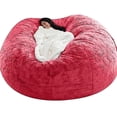 thumbnail image 2 of Lazy Sofa Bean Bag Artificial Fur Bean Bag Bean Sofa, 2 of 2