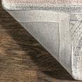 thumbnail image 3 of nuLOOM Larkin Modern Geometric Tasseled Area Rug, 5' x 8', Ivory, 3 of 9