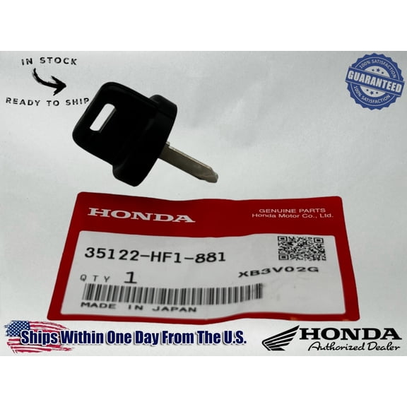 Honda Genuine OEM Authentic Blank Key (TYPE2) 35122-HF1-881
