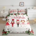 thumbnail image 2 of Manfei Kawaii Girls Queen Comforter Set,Vintage Xmas Nutcraker Bedding Sets,Happy Christmas Bedding Comforter Set For Kids,Luxury Bedroom Decor Reversible,3 Pieces, 2 of 8