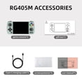 thumbnail image 4 of Consola De Juegos Portátil RG405M Classic Video Games Pad Consolas de juegos de 4 pulgadas (128G+128G gris), 4 of 8