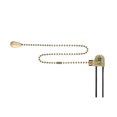 thumbnail image 5 of Uxcell 12inch Fan Light Switch with Chrome Pull Chain Wood White 1 set, 5 of 5