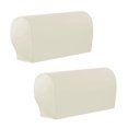 thumbnail image 2 of 2pcs Elastic Removable Armchair Protector Universal Sofa Armchair Covers Armrest White, 2 of 8