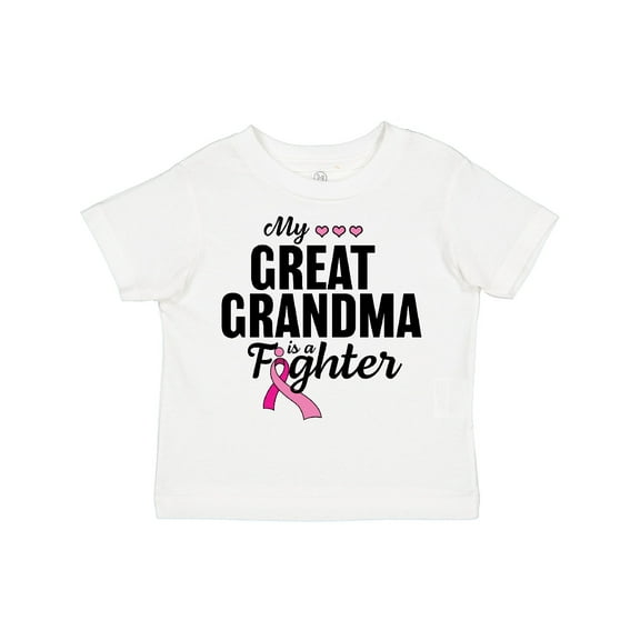 Inktastic Breast Cancer Awareness My Great Grandma is a Fighter Boys or Girls Toddler T-Shirt