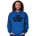 thumbnail image 5 of Love My Smokin Hot Wife Funny Spouse Men Big & Tall Graphic Hoodie Brisco Brands 2X, 5 of 6