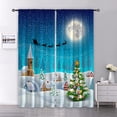 thumbnail image 2 of Goory Christmas Window Curtain Slot Top Window Treatments Rod Pocket Window Drapes Style B W:42''x L:91'', 2 of 6