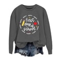 thumbnail image 3 of Holzkary Teacher Sweatshirt for Women Sweatshirt for Fall Winter Tops Oversized Tshirts Round Neck Colorful Teacher Crewneck Sweatshirt Teach Long Sleeve Pullover Shirt Tops Dark Grey Xl, 3 of 5