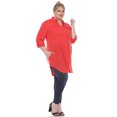 thumbnail image 3 of White Mark Women's Classic Button-Down Tunic Top, 3 of 6