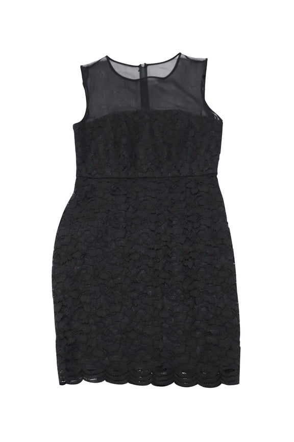 Pre-Owned Diane Von Furstenberg Nisha Lace Dress in Black Rayon